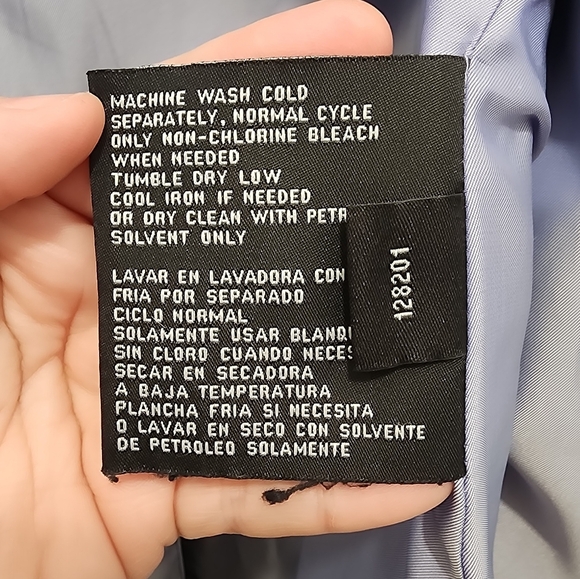 London Fog Black Rain Resist Coat‎ Hooded Women's Size Large - Picture 8 of 10